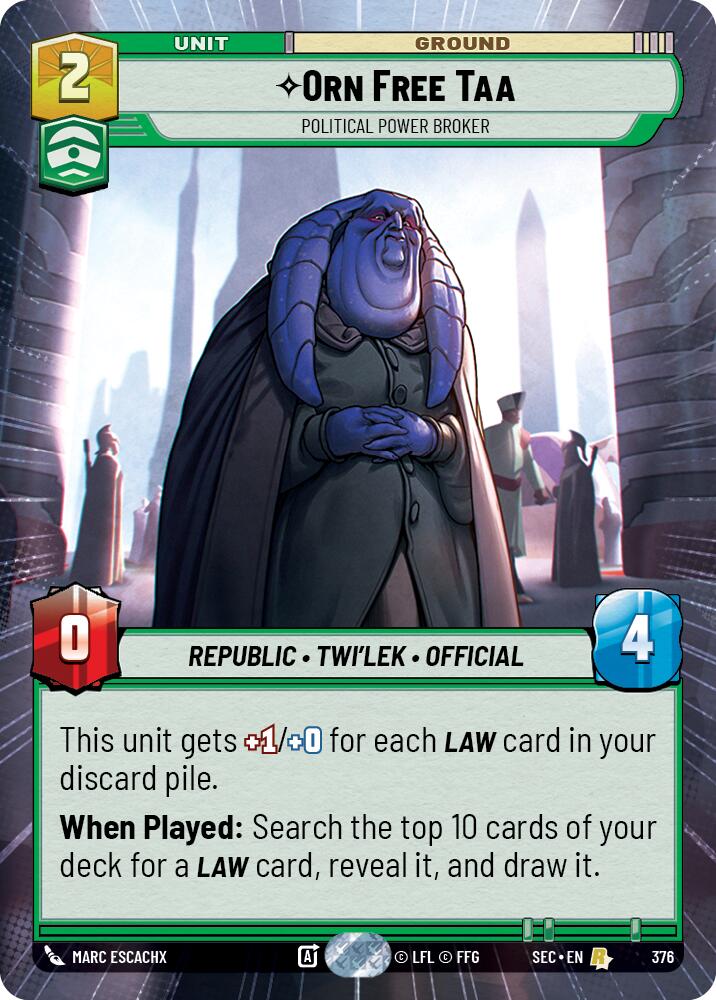 Orn Free Taa - Political Power Broker (Hyperspace)