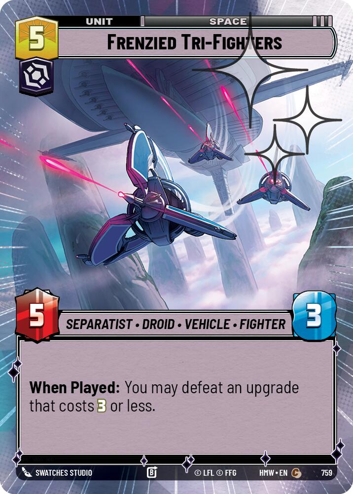 Frenzied Tri-Fighters (Hyperspace Foil)