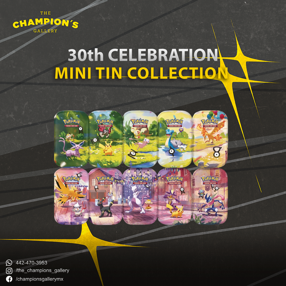 Pokemon: 30 Aniversario - Mini Tin (modelo al azar)