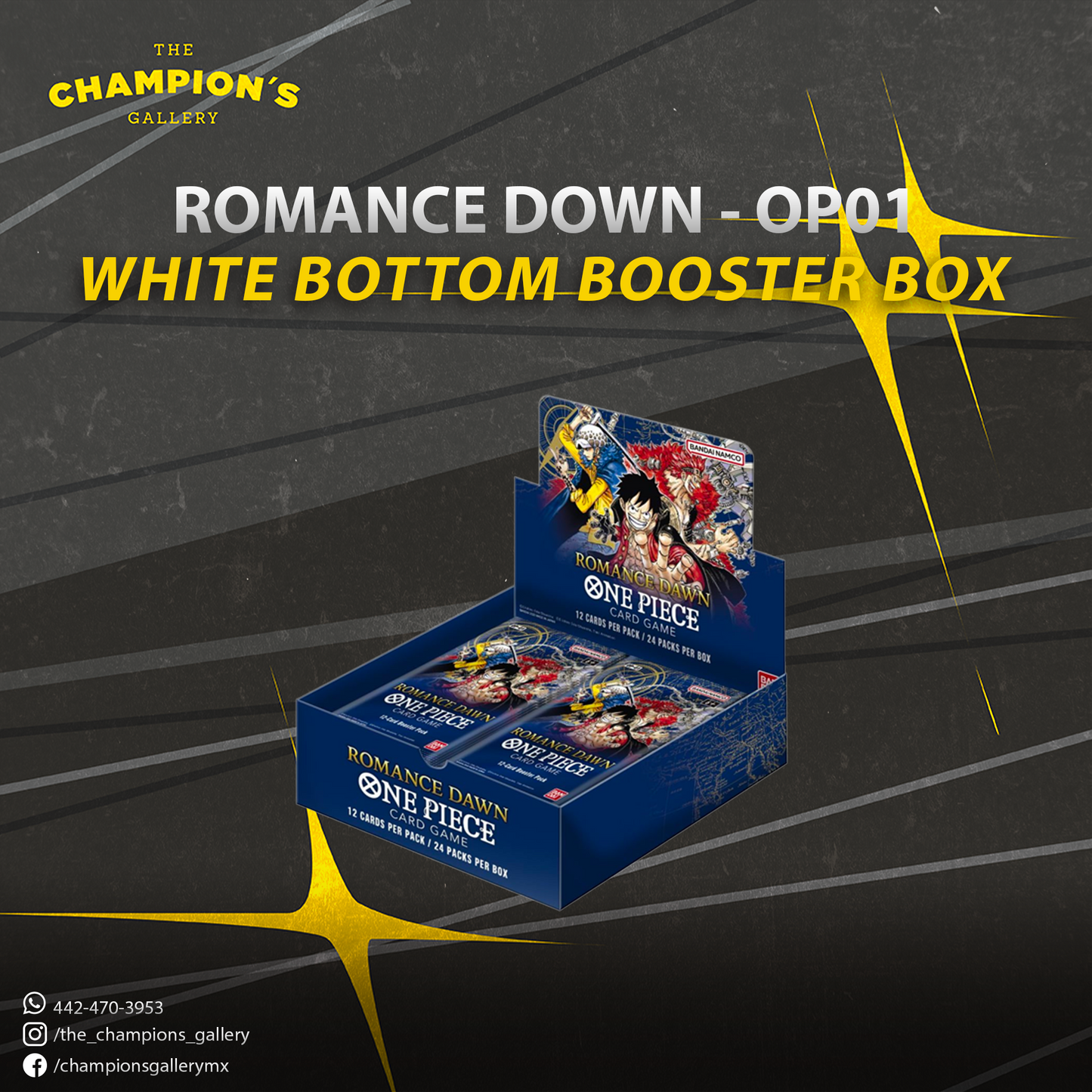 Romance dawn OP01 - white bottom - booster box