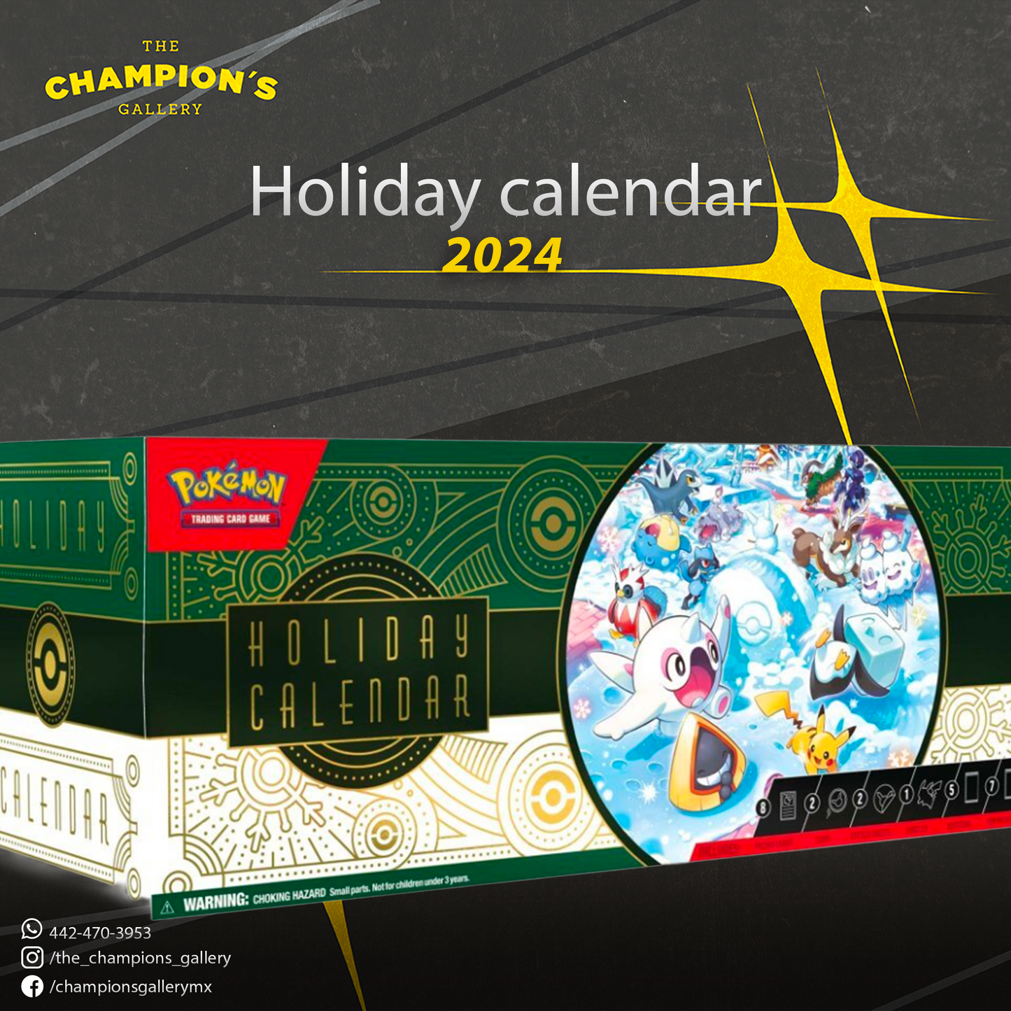 Pokemon - Holiday calendar 2024