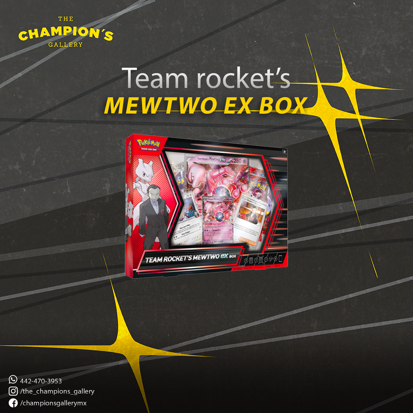 Team Rocket's Mewtwo ex Box