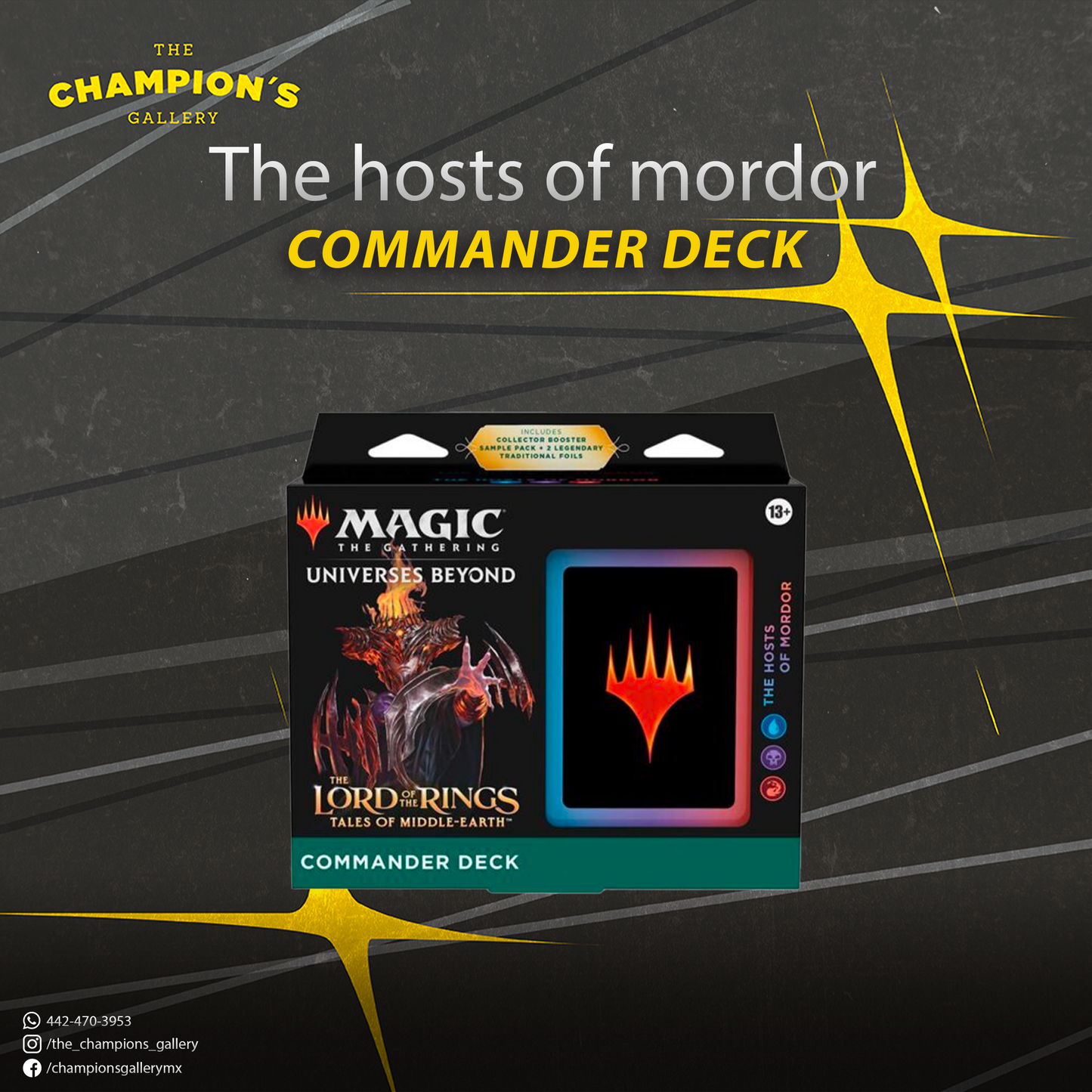 Lord of the rings - The hosts of mordor commander deck (caja dañada)