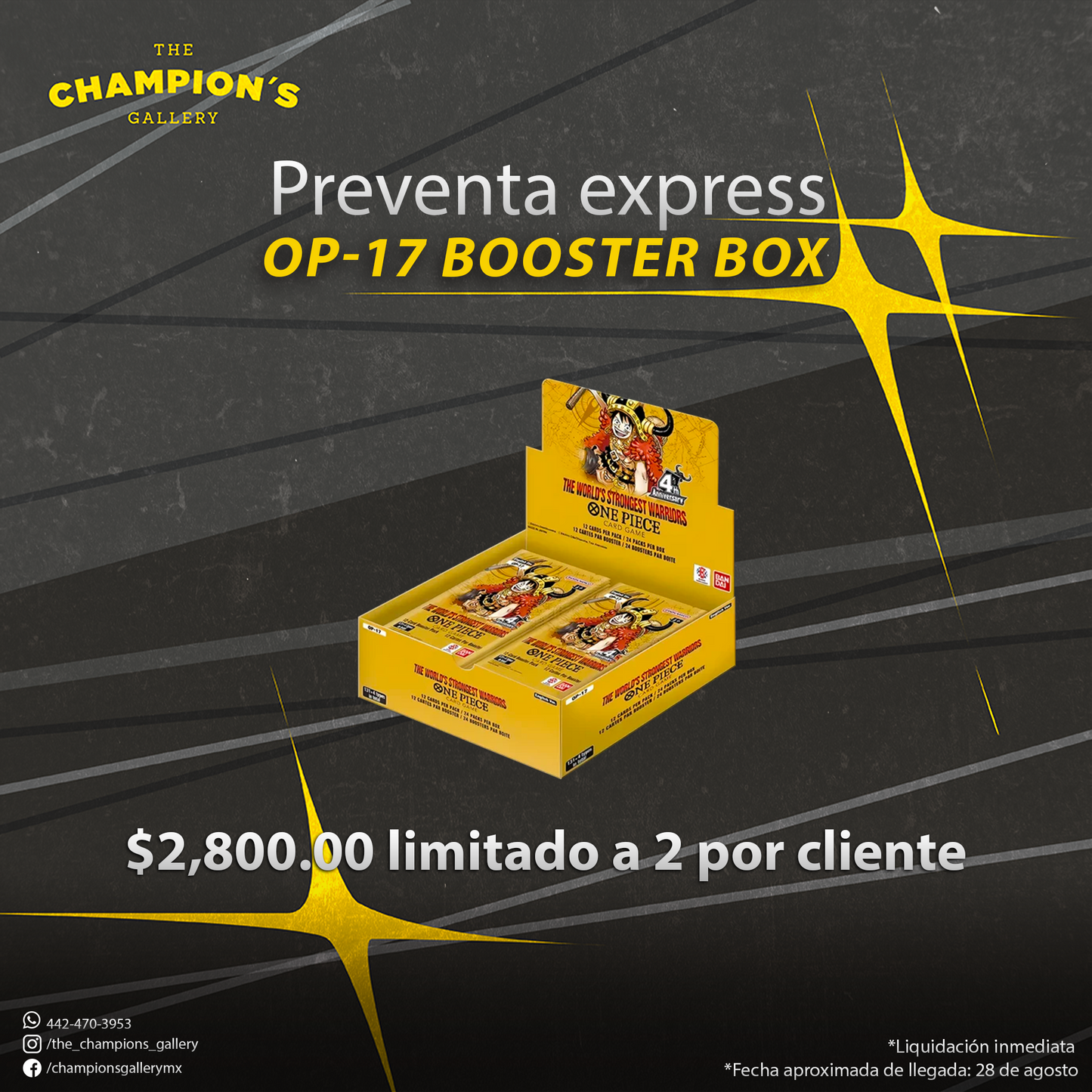 Preventa express - OP17 - The world's strongest warriors