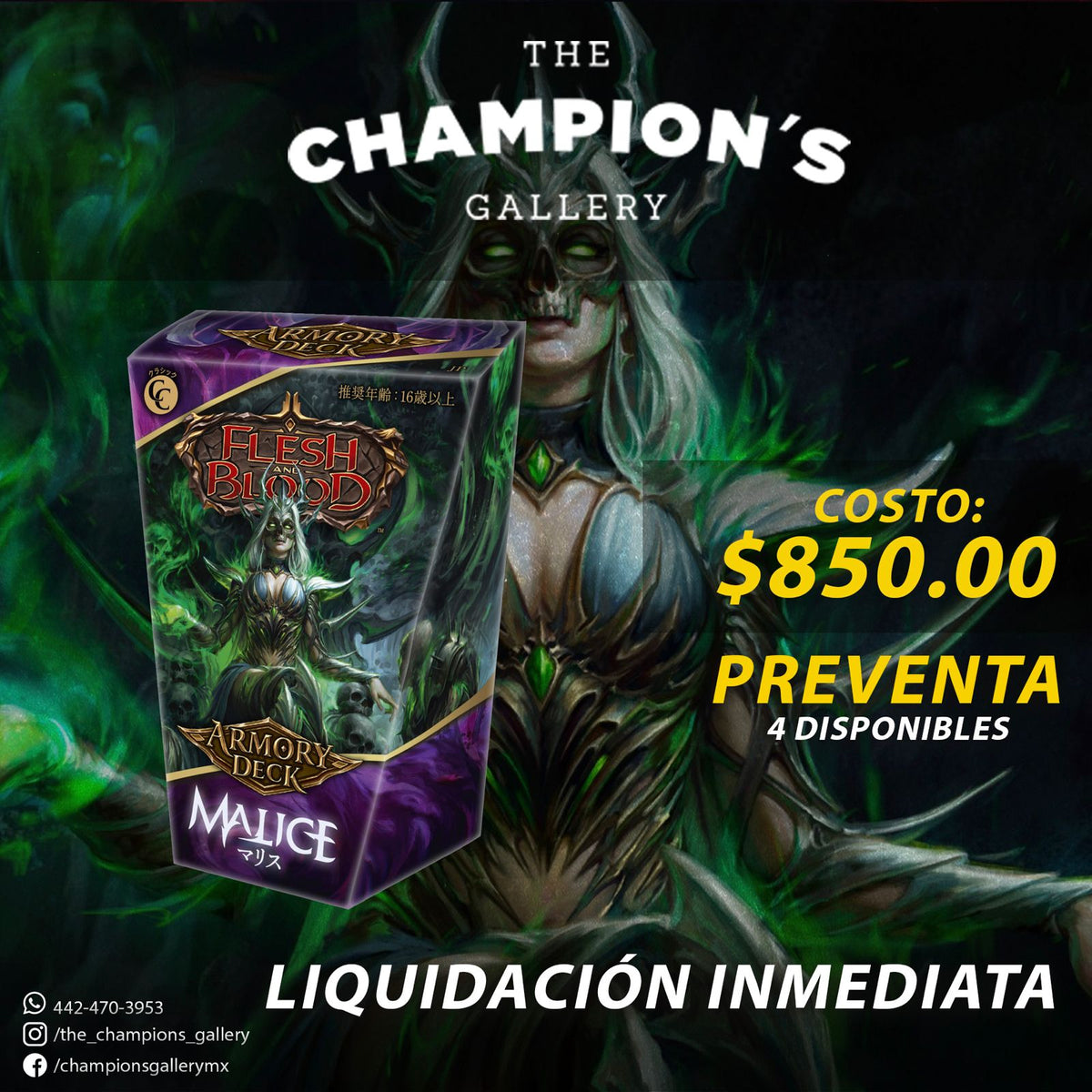 Preventa - Flesh & Blood Armory MALICE