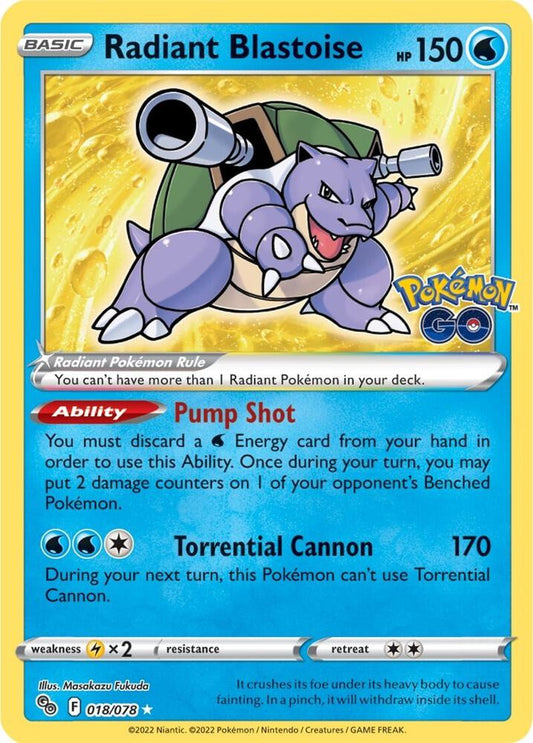 Radiant Blastoise [018/078]