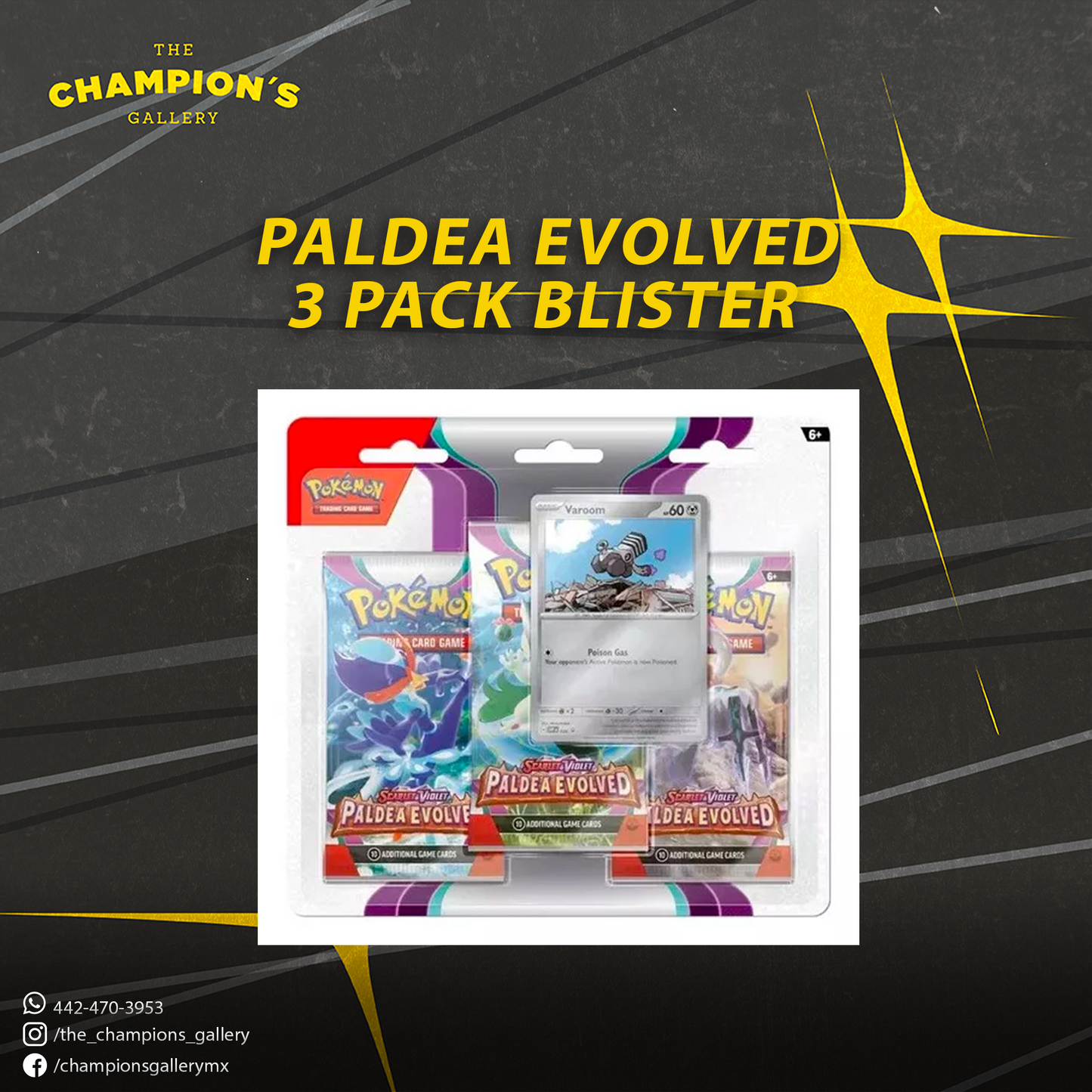 Paldea evolved - 3 pack blister