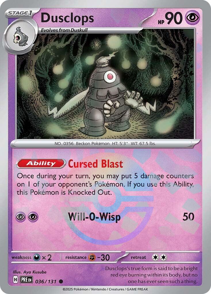 Dusclops (Poke Ball Pattern) [PRE - 036/131]