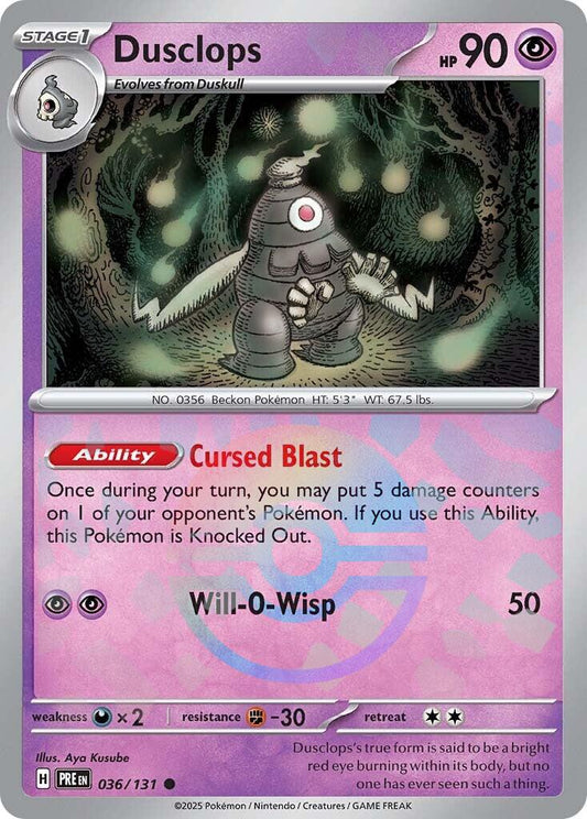 Dusclops (Poke Ball Pattern) [PRE - 036/131]