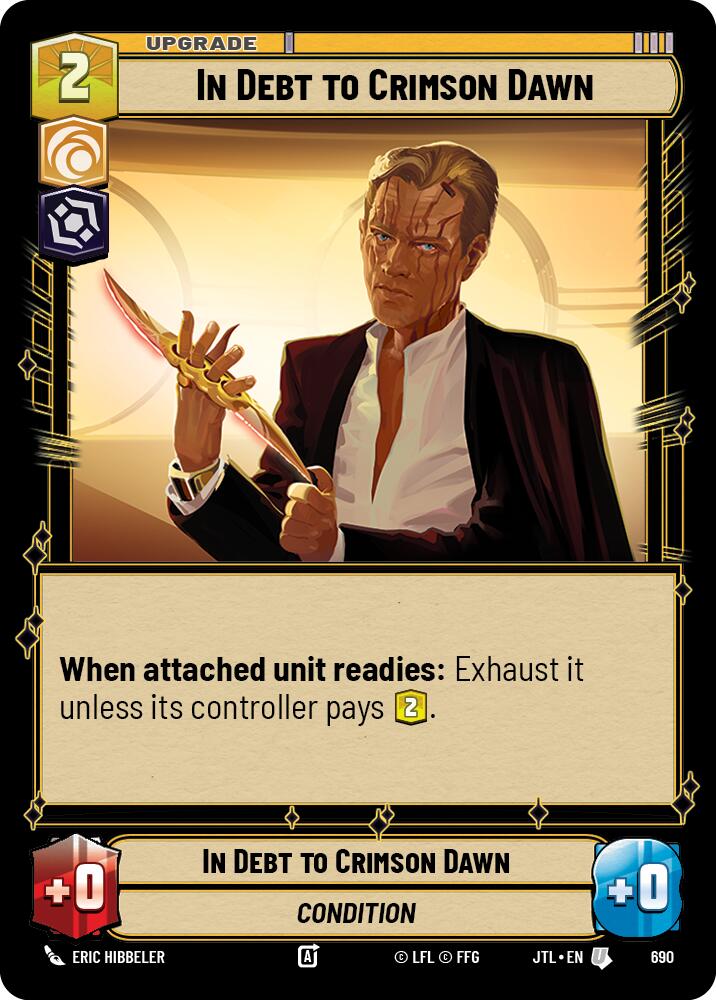 In Debt to Crimson Dawn (Foil) [JTL - 690]