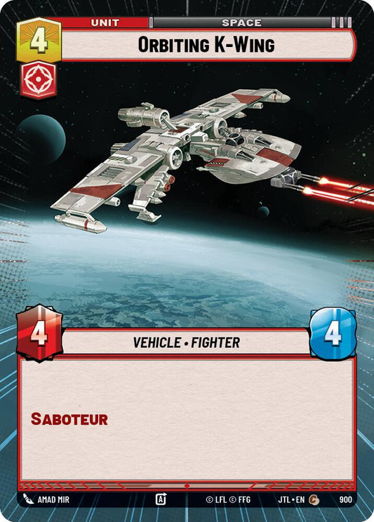 Orbiting K-Wing (Hyperspace Foil) [JTL - 900]