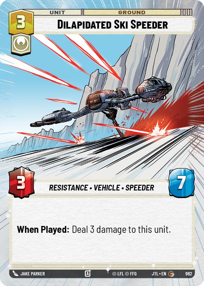 Dilapidated Ski Speeder (Hyperspace Foil)