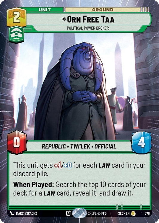 Orn Free Taa - Political Power Broker (Hyperspace)