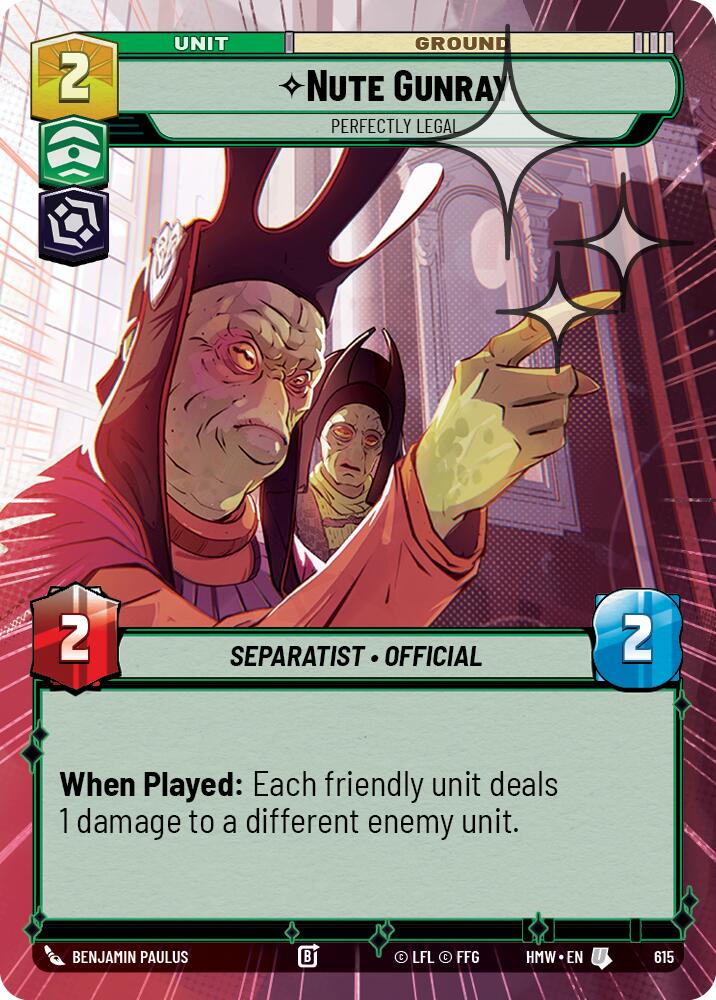 Nute Gunray - Perfectly Legal (Hyperspace Foil)