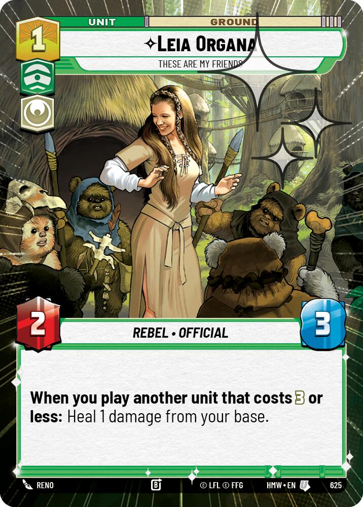 Leia Organa - These Are My Friends (Hyperspace Foil)