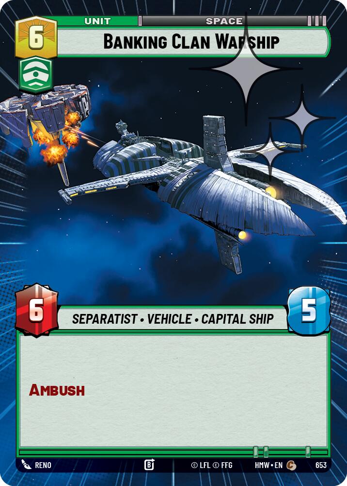 Banking Clan Warship (Hyperspace Foil)