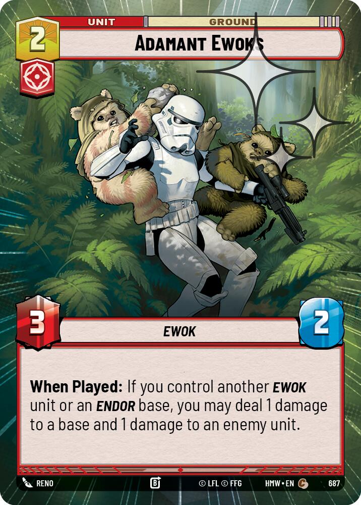 Adamant Ewoks (Hyperspace Foil)