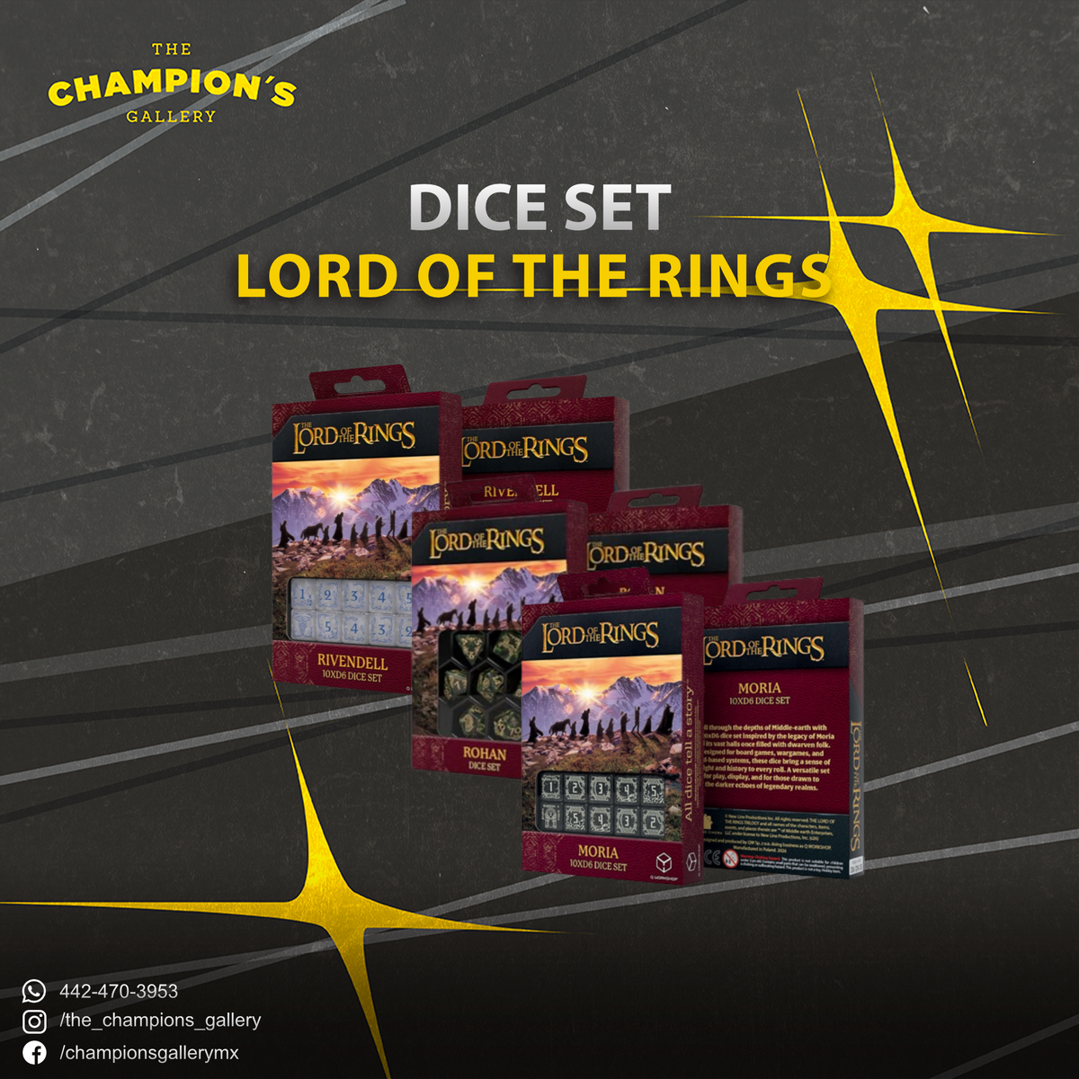 Juego de dados - The Lord of the Rings