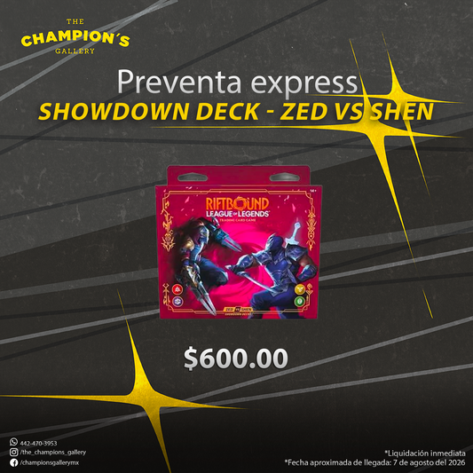 Preventa express - Vendetta - Showdown Deck - Zed vs Shen