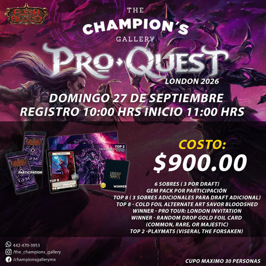 Flesh and Blood – Pro Quest London 2026