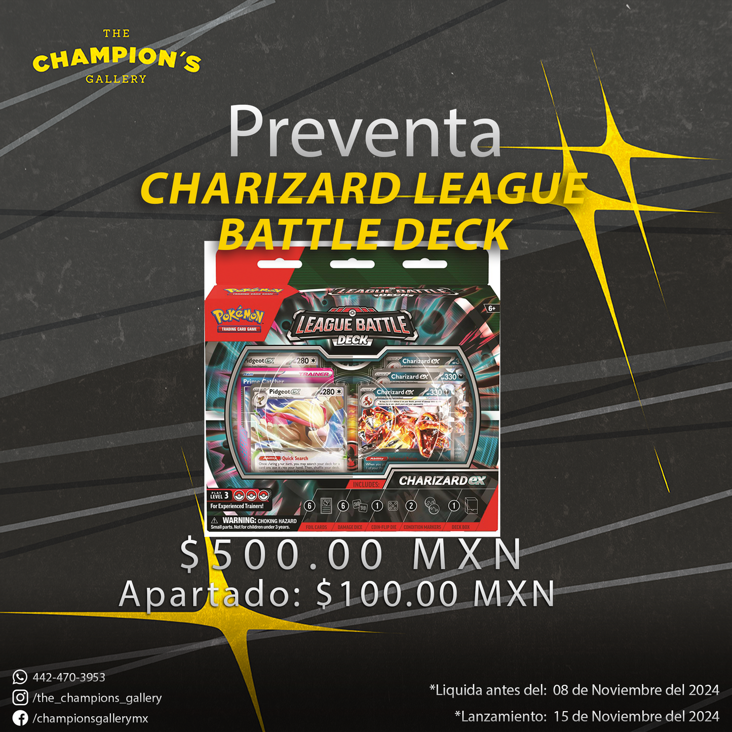 Charizard EX League battle deck - Preventa