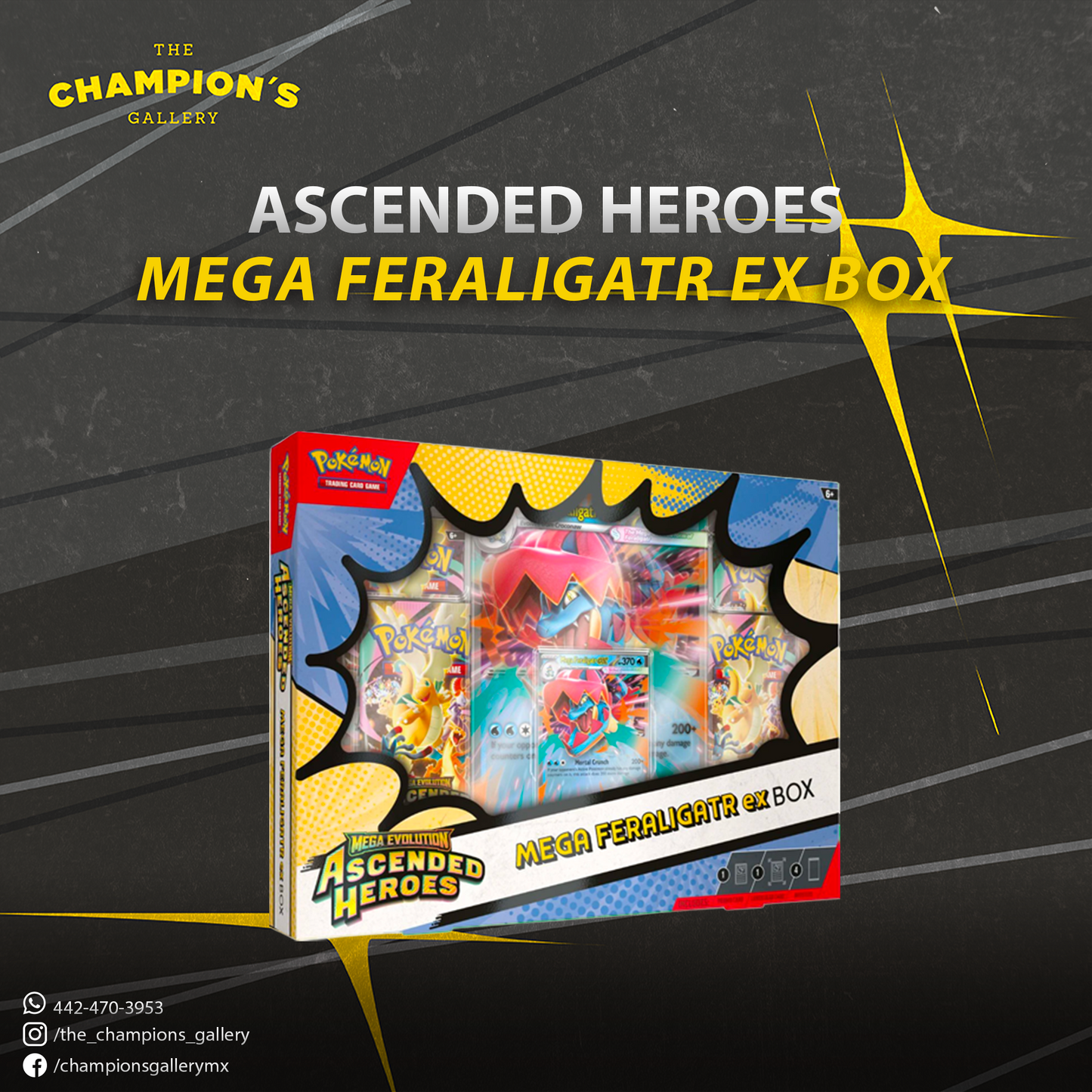 Ascended heroes - Mega feraligatr ex box