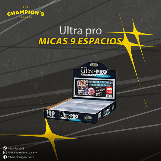 ULTRA PRO - Micas para carpeta 9 espacios Platinum STND