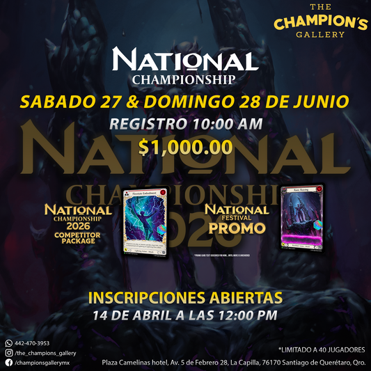 Flesh and blood - National championship - Entrada