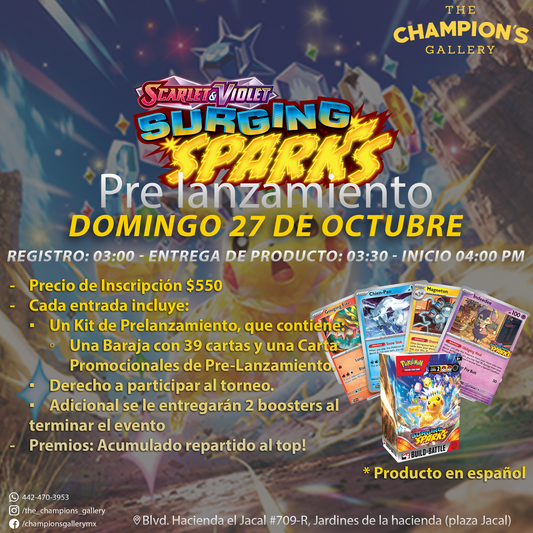 Surging sparks - Prelanzamiento