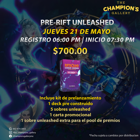 Entrada - Pre-rift event