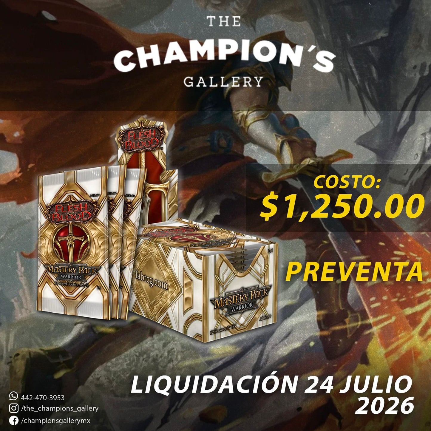 Preventa express - Mastery pack Warrior display