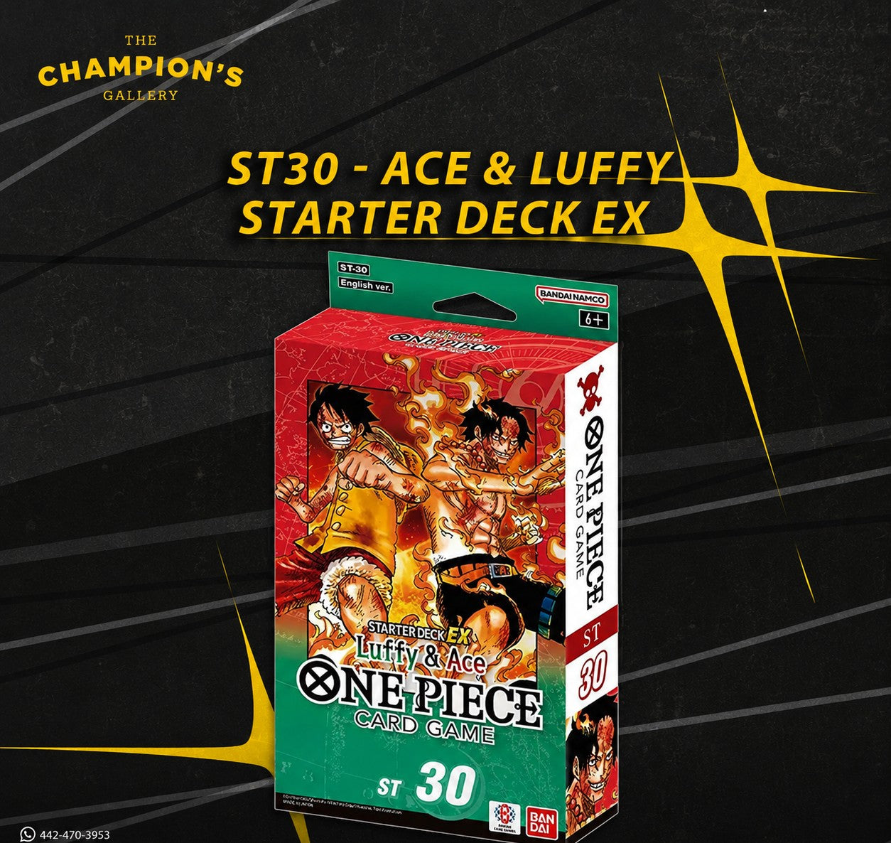 Luffy & ace - starter deck ex - ST 30