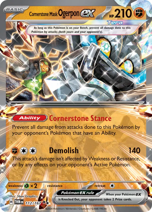 Cornerstone Ogerpon Ex [112/167]