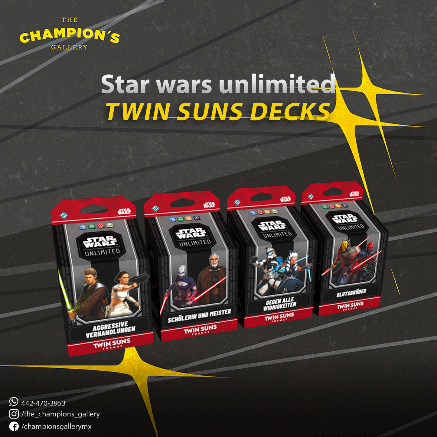 Star wars unlimited - Twin suns decks